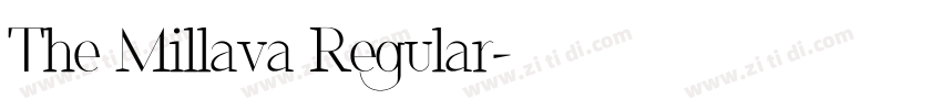 The Millava Regular字体转换 The Millava Regular字体转换
